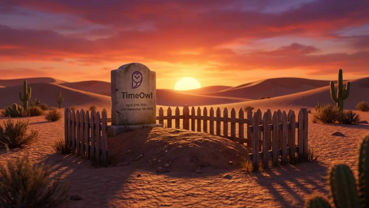 Timeowl als Grabstein